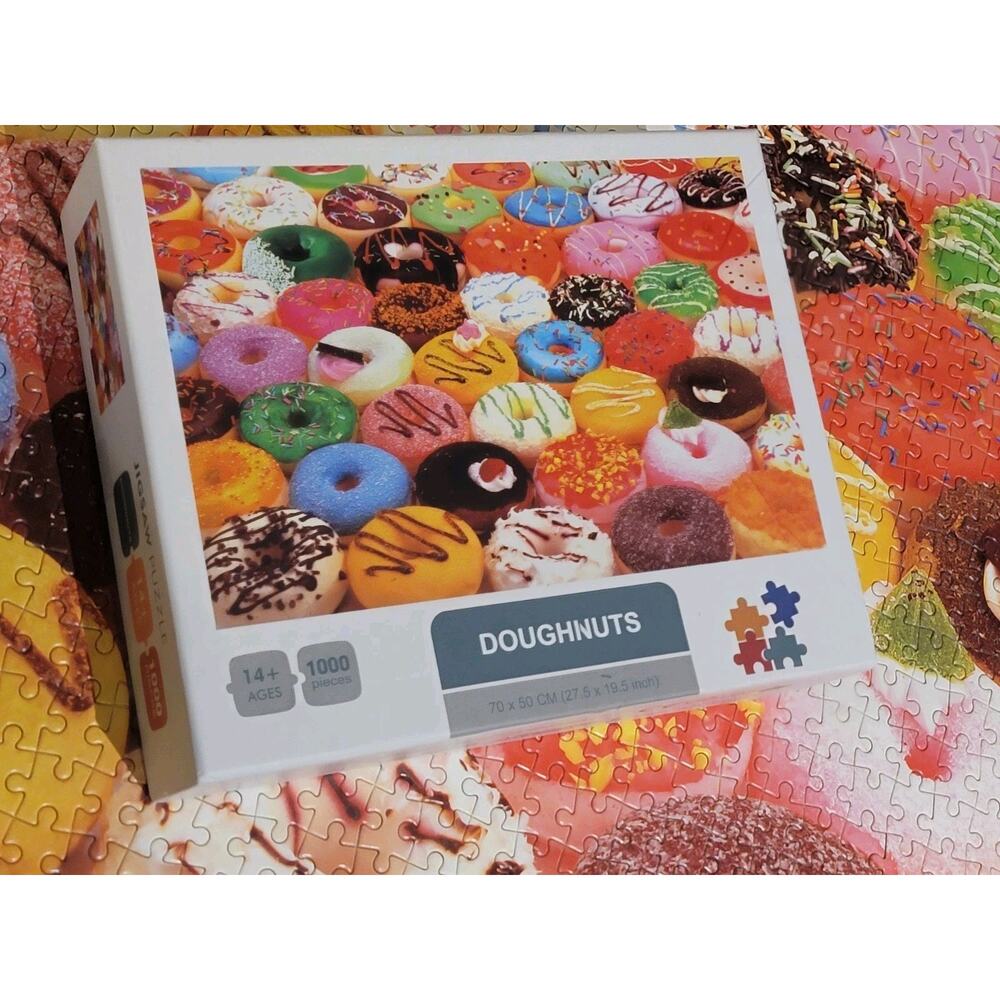 1000 piece Jigsaw puzzle Doughnuts Complete